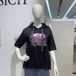 갤러리아 안지크(23S/S 70%마감할인)반팔후드티셔츠 가벼운순면티 후드티(AH2T