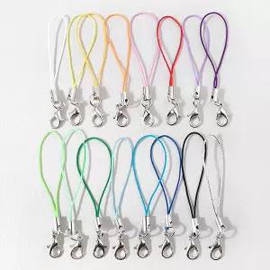 비즈아이 [9-844]핸드폰고리 부자재 핸드폰줄 키링만들기재료 16컬러 ,1개