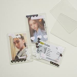 투명 포카 탑로더 가로 세로 슬리브 [프리미엄 포토카드 보호필름 미니 포카사이즈 가로형 케이스 탑꾸]