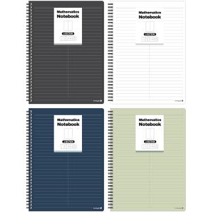 모닝글로리 PP 스프링 수학 노트 2칸 16절 좌철 2분할 공책