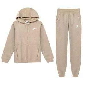 [나이키] 여성 NSW 클럽 플리스 기모 트레이닝 세트 운동복 츄리닝 브라운 FD3114-247