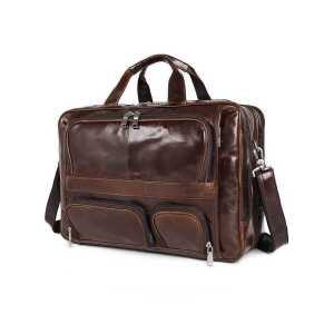 노트북 서류가방 크로스백 상품 수제 소가죽 17인치 빈티지