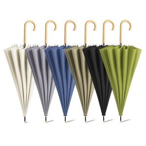 2개 튼튼한 16K 고리 장우산 대형 자동우산