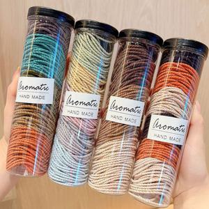 대용량 컬러조합 튼튼한 트위스트 헤어끈 100p 세트