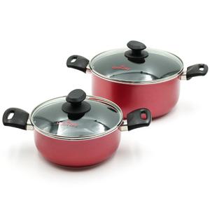 퀸센스 IH 코코 냄비 2종 세트 세라믹 코팅 양수 스텐 라면 이유식 가벼운 인덕션 (20 24cm)