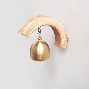 [이앤]현관문종 풍경종 도어벨 아치형 우드미니구리종 출입문종 현관종 현관벨 벽장식 빈티지소품