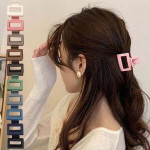 2개 세트 사각 헤어 반묶음 반머리 미니 집게핀 머리핀