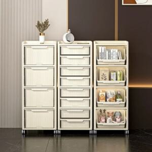 위스테이 플리츠 수납장 이동식 바퀴 탈부착 서랍형 다용도 리빙박스