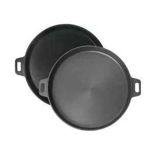 800도씨 그리핀 무쇠 주물 후라이팬 인덕션 프라이팬 원형팬 에나멜코팅