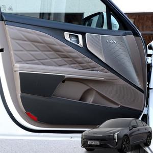 K8 페이스리프트 실내 가죽 도어커버 킥패드 가드 차량 보호 악세사리 용품
