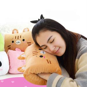 캐릭터 낮잠베개 책상베개 등쿠션 목받침 손보호 학교 사무실 쪽잠 받침