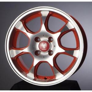 (튜닝월드)15인치 슈거레이 베로니카 370 오렌지폴리쉬 PCD100 4홀  /올뉴프라이드/뉴액센트/ 경차전용