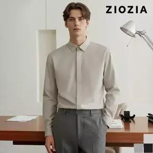[지오지아] 소프트 스트레치 히든버튼 셔츠 (AAC4WC1101)