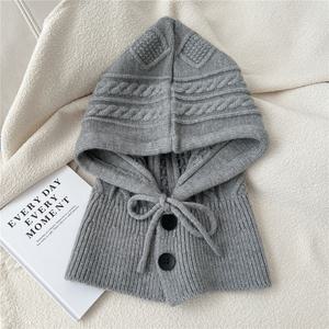 [메르시래빗] 차차 바라클라바 니트 후드 모자 넥워머