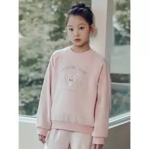 [롯데백화점]탑텐키즈 MKE4TR2003 여아) 테마 멸종위기동물 본딩 골벨로아 스웨트셔츠