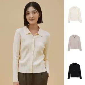 [롯데백화점]폴햄 여성 카라 립 가디건 PHE4EC2320