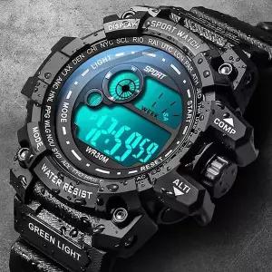 스포츠 와치 군인시계 백라이트 스포츠 손목시계 방수 군용 전자 오토캘린더 학생