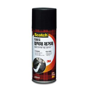 3M 스카치 얼룩 잔사 접착제 제거제 200ml 스티커 끈끈이 찌든때 스프레이 제거제