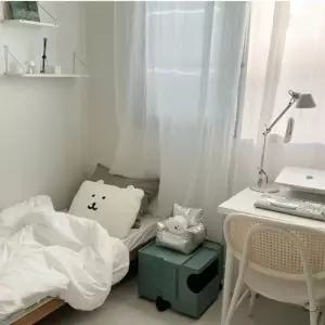 자수 곰돌이 쿠션 농담곰 캐릭터 베개커버