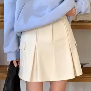 [코코블랑] 맞주름 코듀로이 미니스커트(숏,기본)