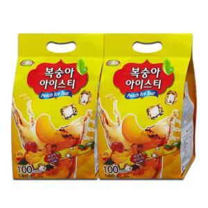 복숭아 아이스티 100Tx2개 총200T