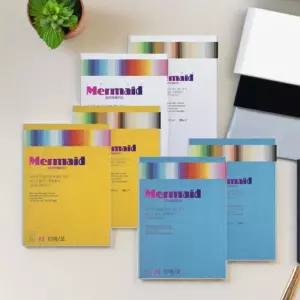 두성 칼라 머메이드지 A4 두꺼운 양면 종이 펠트무늬 색상지 (178g 10매 2세트)