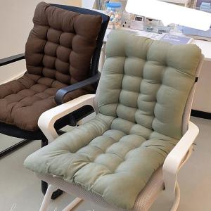 폭신한 심플 일체형 등받이 의자 방석 전신쿠션 엉덩이 허리 베개 패드