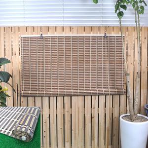 야외테라스 베란다 창문용 천연대나무발 대형 120X150 무더운여름용 문발