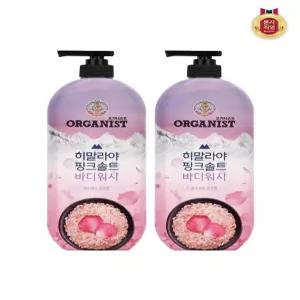 오가니스트 히말라야 핑크솔트 풍성한 거품 산뜻한 바디워시 로즈향 900ml x