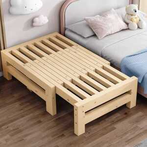 접이식 원목 침대 확장형 사이드 프레임 평상 조립식
