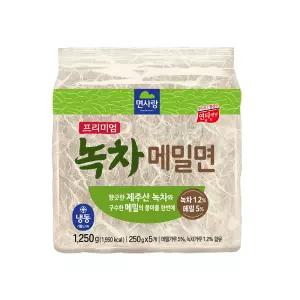 면사랑 프리미엄 녹차메밀면 250g x 5입 (냉동)