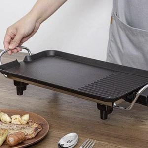 전기그릴 고기굽는 와이드 그릴팬 불판 가정용 온도조절 손잡이 48cm