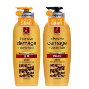 [제이프로젝]엘지생활건강 엘라스틴 데미지 샴푸 600ml 3개 LG생활건강 lg생활건강 린스