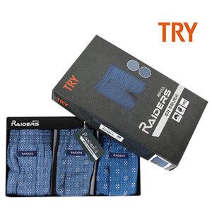 홈란쥬 트라이 남성 레이더스 쾌적한 주머니 트렁크 사각 팬티3매입 MI3