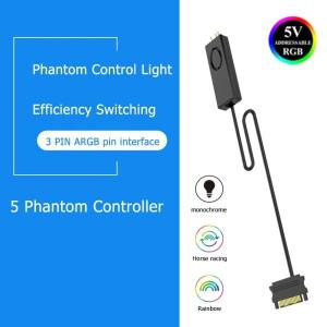 Jonsbo SATA 전원 공급 장치 5V 3Pin RGB 컨트롤러 메모리 라이트 제어 컴퓨터 PC 케이스 LED 팬