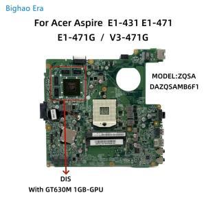 Acer Aspire E1-431 노트북 마더보드(HM77 칩셋 포함) GT630M-1GB DAZQSAMB6F1 NBV7B11001