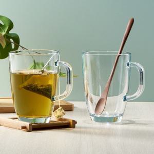 가오스 투명 글라스 내열유리 손잡이 머그컵 460ml 2p