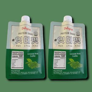 잇더핏 단백질 쉐이크 파우치 녹차라떼 40g 7개입 x 2팩