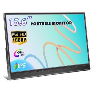 휴대용 모니터 라스베리 파이/노트북/PS3/PS4/Xbox/스위치/PC/게임용 15.6/16 인치 HD HDMI 디스플레이 노