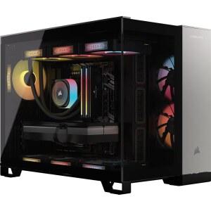 , 5100 게이밍 PC - 액체 냉각 AMD 라이젠 7 7800X3D CPU NVIDIA GeForce RTX 5080 GPU 32GB 도미네이터 티타늄 RGB DDR5 메모리 2TB M 2 SSD 블랙