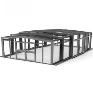 이동식 접이식 유리 온실 정원 야외 식물 단열 옥상 테라스 지붕 자동급유기 다용도 선룸