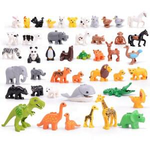 요고요 듀플로 호환 블록 동물 피규어 점보 세트