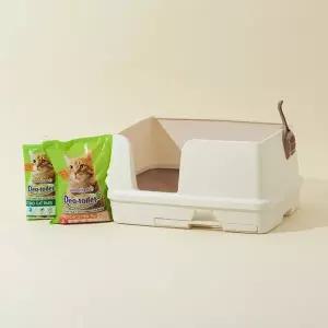 유니참 데오토일렛 고양이 화장실 특대형 와이드 화이트, 특대