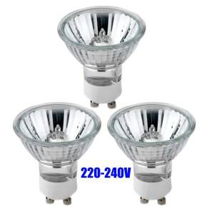 트랙 및 매입형 조명 레인지 후드 캔들 워머 램프용 3피스 GU10 할로겐 전구 220V 35W MR16