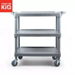 플라스틱 운반 3단 서빙 카트 식당/대차/보관/웨건/어린이집/미용/수납/매장/유치원/보조/트롤리/배식/공장