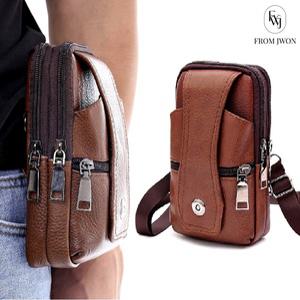 남자 휴대폰 가방 핸드폰 허리 벨트 백 가죽 힙색 허리색 공구 작업 골프 여행용