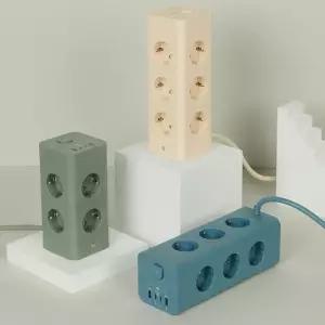 대용량 4000w 타워형 멀티탭 에코너 12구 16구 C타입 A타입 충전 타워멀티탭