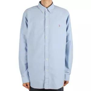 폴로랄프로렌 25FW 남성 포니 로고 옥스포드 셔츠 블루 710792041 002