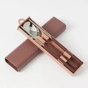 무소음 식도락 휴대용 개인 도시락 수저세트 수저통 휴대숟가락젓가락세트 휴대수저세트 휴대숟가