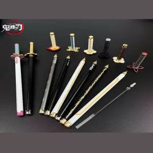 블루바구니 귀멸의 칼날 일륜도 검 볼펜 중성펜 젤펜 젠이츠 무이치로 탄지로